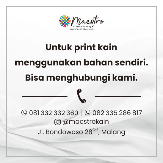 PRINT KAIN BAWA SENDIRI
